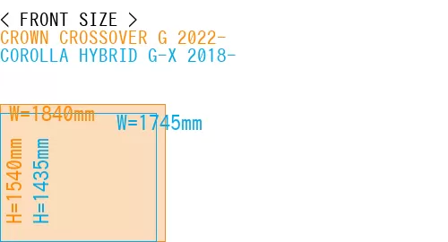 #CROWN CROSSOVER G 2022- + COROLLA HYBRID G-X 2018-